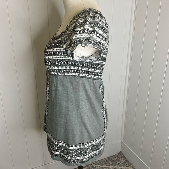 INC Gray Patterned Women's Top - Picture 10 of 13